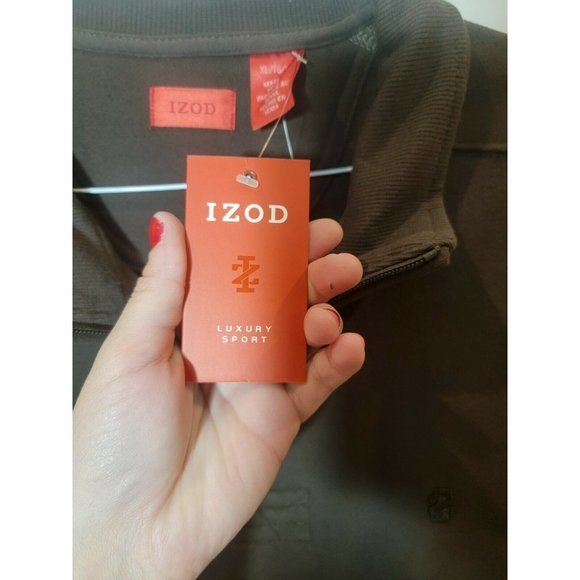 NEW Men IZOD Sport XL‎ Long Sleeve 1/4 Zip Pullover - Picture 6 of 7